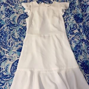 White, ruffled dress